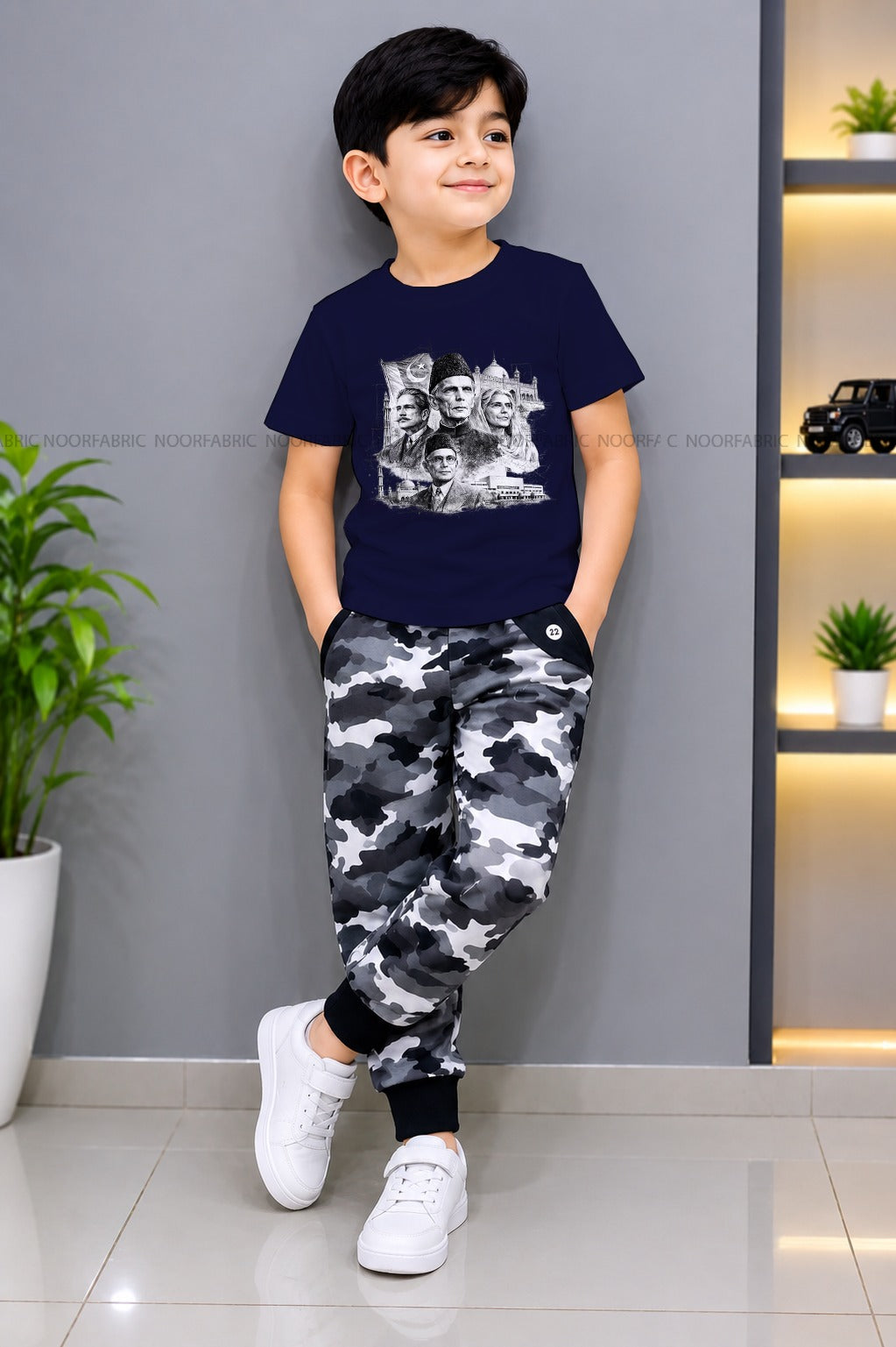 Pack of 2 Boys & Girls Premium Jersey T-Shirt and Trouser Tracksuit Set