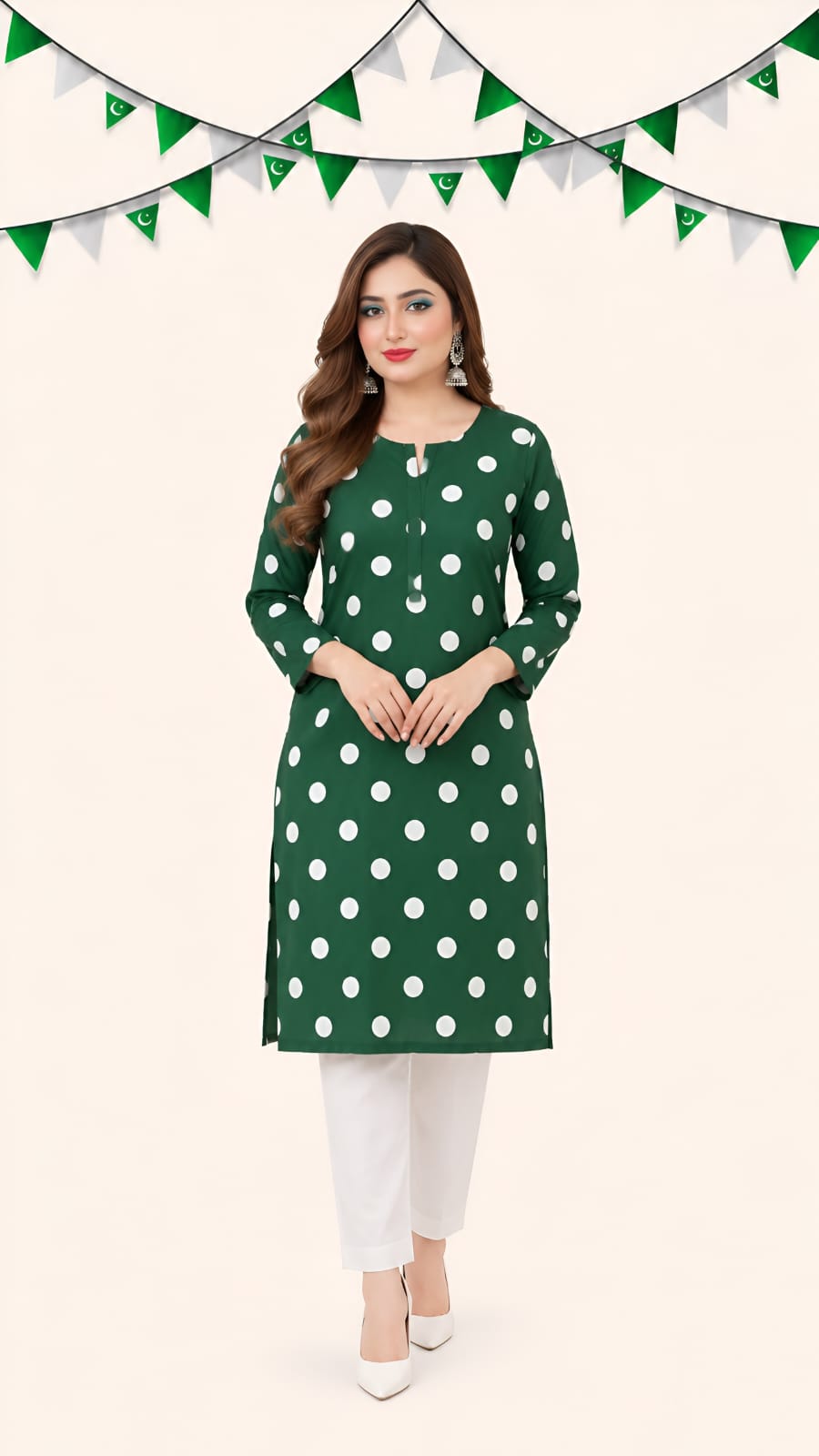 💚 14 August Pakistan Dhanak Swiss Lawn Shirt for Women 💚