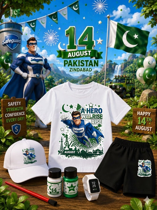 14 August Safeguard Pakistan Kids Tracksuit Pack of 5 |