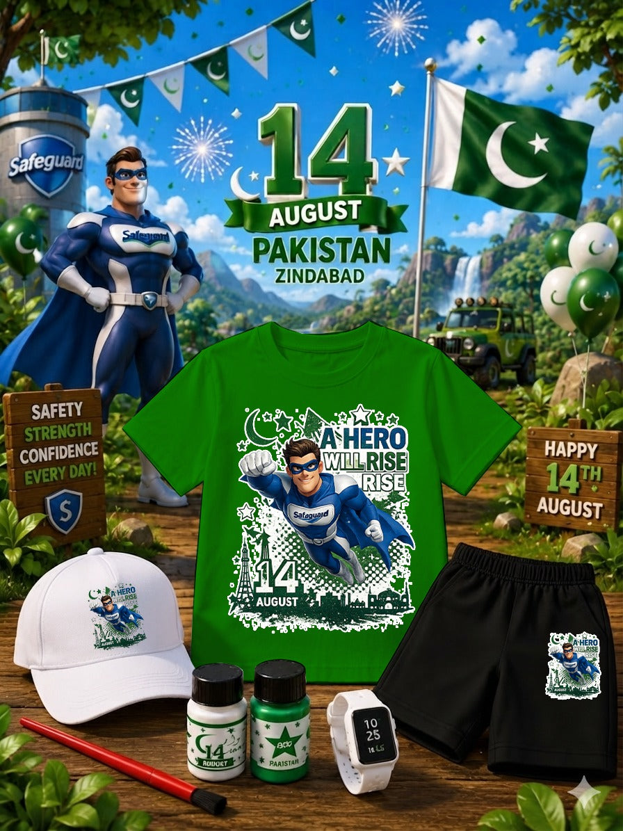 14 August Safeguard Pakistan Kids Tracksuit Pack of 5 |