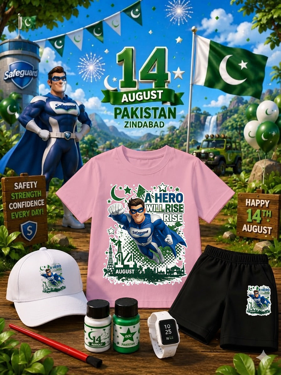 14 August Safeguard Pakistan Kids Tracksuit Pack of 5 |