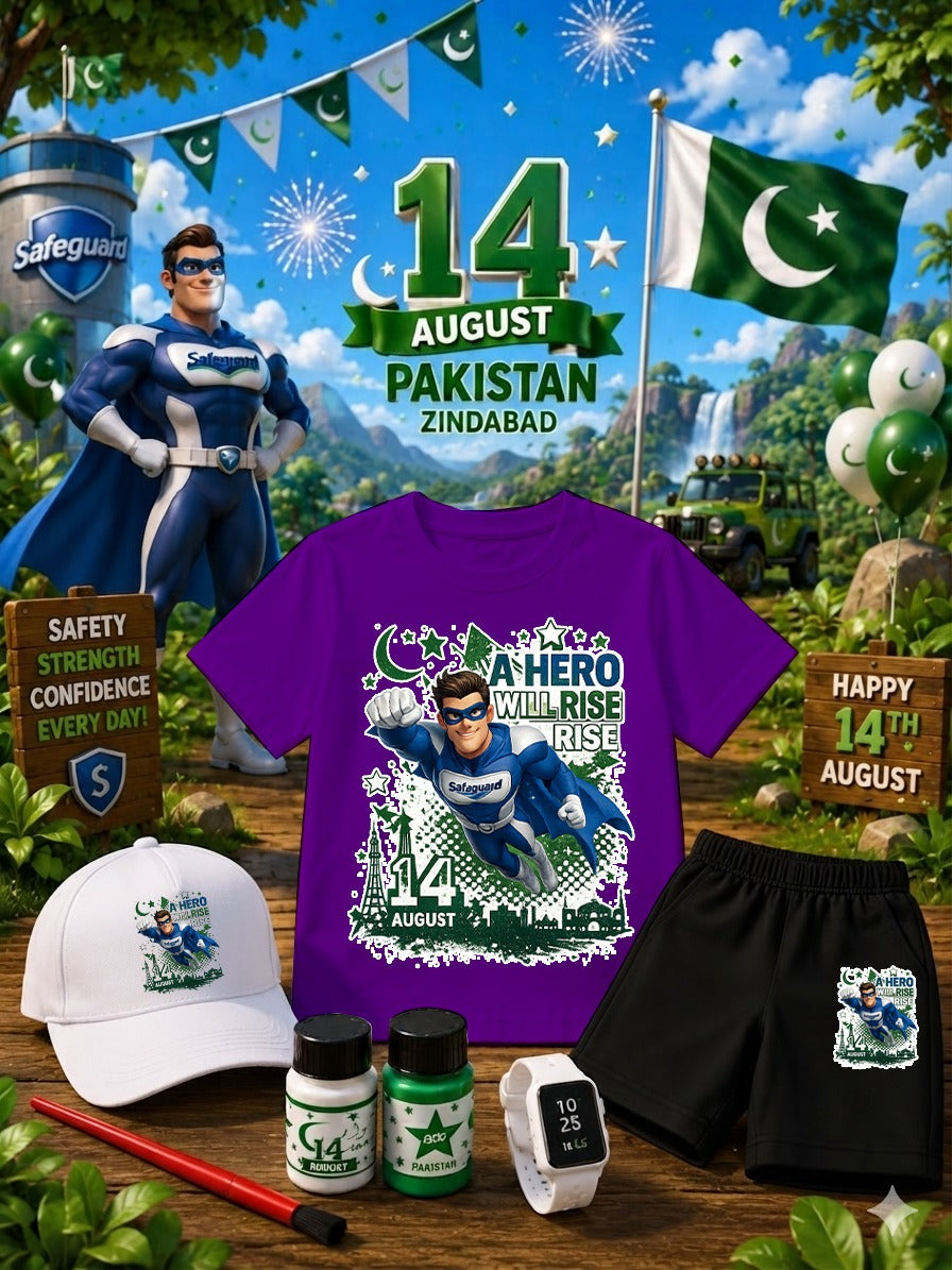 14 August Safeguard Pakistan Kids Tracksuit Pack of 5 |
