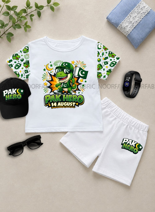 14 August Kids Gift Pack of 5 | DTF Printed T-Shirt, Shorts, Cap, Watch & Glasses
