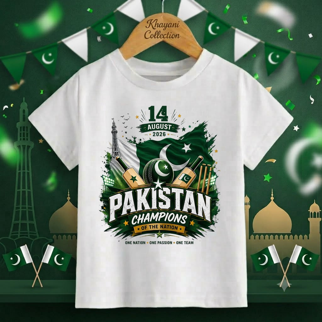 Personalized Kids Independence Day T-Shirt | Custom Name & Photo Printed Cotton Jersey Tee