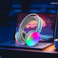 P880 RGB Pro Gaming Headset with Bass Boost | Stereo Wired Gaming Headphones with TF Memory Card Support & Box Packing
